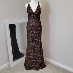 Dress The Population Leopard Print Lace Dress